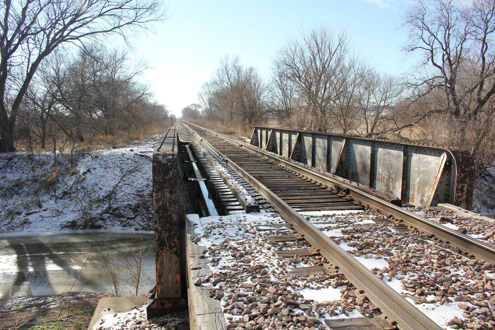 Looking west
